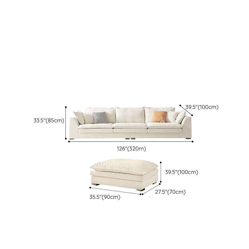 Sofá Velé Contemporáneo con almohada y brazo cuadrado en madera