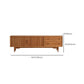 Scandinavische tv-mediastandaard massief houten tv-console met 2 lades