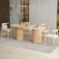 Contemporary Style Dining Oval Table Dining Wooden Table for Restaurant with Wood Legs Clearhalo 'Dining Tables & Seating' 'Dining Tables' 'dining_table' 'furn' 'furn_dining_table' 'Furniture' 'furniture_dining_table' 'Kitchen & Dining Furniture' 1200x1200_af2eef95-62f4-47e4-9b99-eed866b3f193