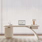 Forme irrégulière Bureau de bureau contemporain Bureau de tâche en bois avec 2 tiroirs en blanc