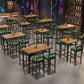 Ensemble de Table de Bar moderne 1/2/5 pièces, Table de comptoir en bois de pin avec tabourets hauts