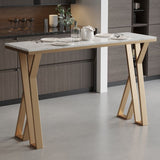 1/3/5 Pieces Bar Stool and Table Set, Glam and Rectangular for Dining Room