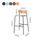 Industrial Black Counter Stool Iron Wooden Bar Bristol Stool with Low Back 1 Piece Clearhalo 'Bar Furniture' 'Bar Stools' 'bar_stools' 'furniture_bar_stools' 'Kitchen & Dining Furniture' 'kitchen&dining_furn' 'kitchen' 'kitchen_furn' Furniture' 1200x1200_af34f700-ac61-4796-b995-5558d27d9941
