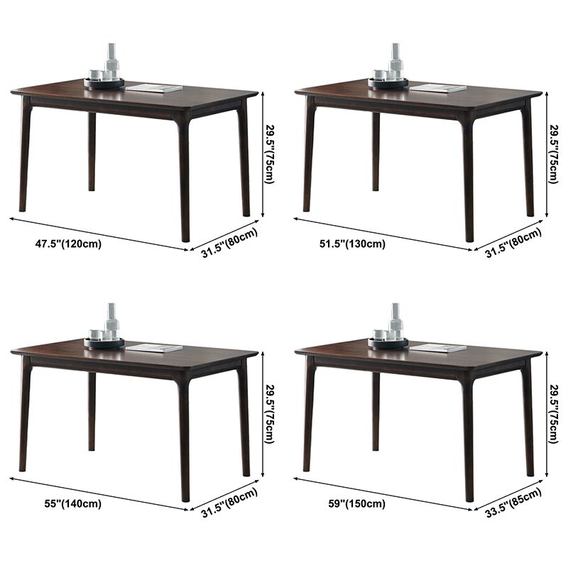 Hickory Rectangle Wood Table Storage Dining Table with 4 Legs for Restaurant Clearhalo ' dining_table' 'Dining Tables & Seating' 'Dining Tables' 'furn' 'furn_dining_table' 'Furniture' 'furniture_dining_table' 'Kitchen & Dining Furniture' 'kitchen&dining_furn' 'kitchen' 'kitchen_dining_table' 1200x1200_af363003-40df-4ed0-8bdd-2e019647c70f