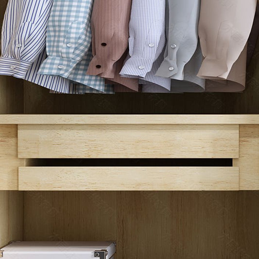 Moderno guardaroba in legno in legno in legno autoportante.