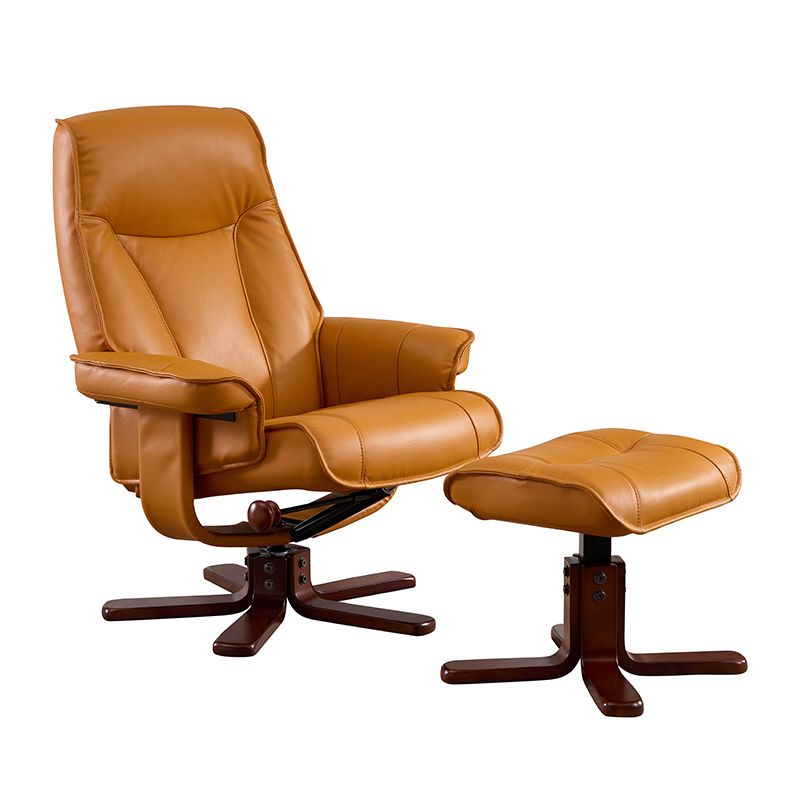 Poltrona reclinabile in vera poltrona polposa poltrona con ottomana