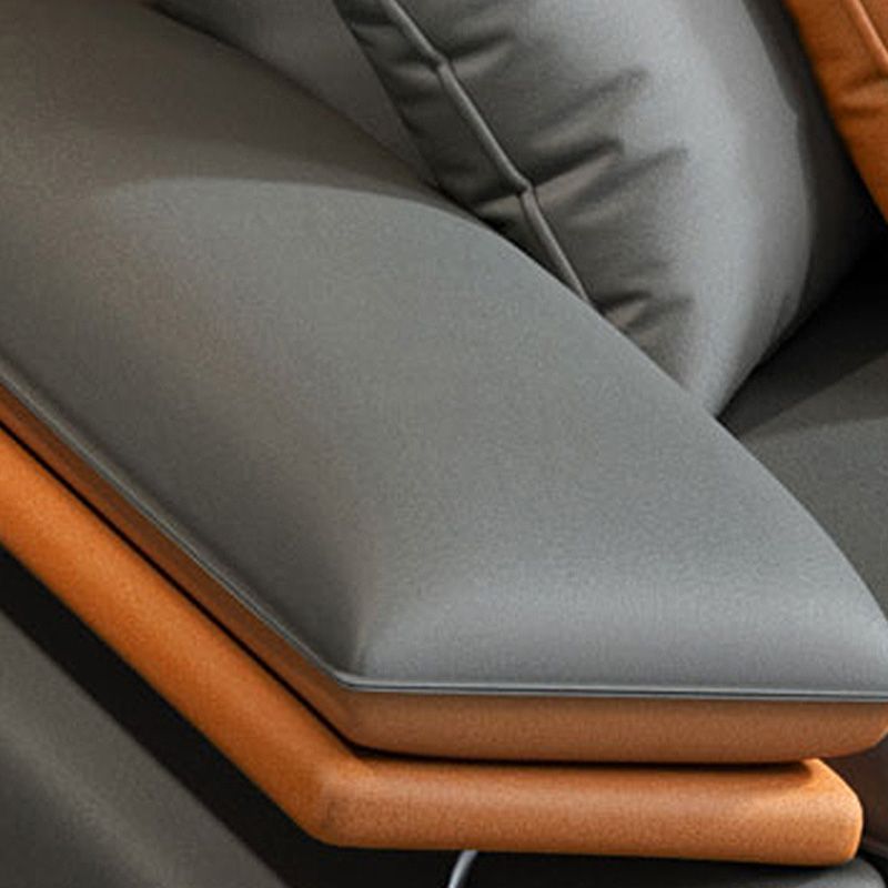 118.11"L x 66.93"W x 37.4"H Modern Fabric Sectional Cushion Back Sofa and Chaise Clearhalo 'furn' 'furn_sectionals' 'Furniture' 'furniture_sectionals' 'Living Room Furniture' 'Sectionals' 1200x1200_af38e65f-008f-40d2-9be8-632e3080d7e8