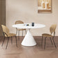 Modern Pedestal Dining Table Stone Table for Dining Room Kitchen