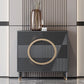 Black Birch Solid Wood Sideboard Buffet Glam Buffet Table with Drawers