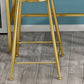 Gold Pub Height Dining Table Glam Rectangle Footrest Counter Wine Table, Only Table Clearhalo 'Bar Furniture' 'Bar Tables' 'bar_tables' 'furn' 'furn_bar_tables' 'Furniture' 'furniture_bar_tables' 'Kitchen & Dining Furniture' 'kitchen&dining_furn' 'kitchen' 1200x1200_af3ac060-1ae4-47fc-b0f4-7b552d53594b