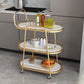 33.46"H Modern Prep Table Open Storage Metal Prep Table for Dining Room