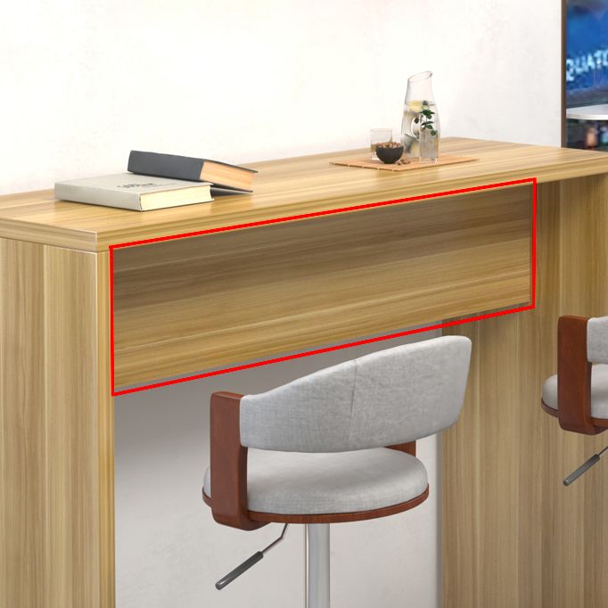 Contemporary Rectangle Double Pedestal Bar Table for Kitchen Dining Room Clearhalo 'Bar Furniture' 'Bar Tables' 'bar_tables' 'furn' 'furn_bar_tables' 'Furniture' 'Kitchen & Dining Furniture' 1200x1200_af3c27af-f217-40b1-a254-7c1514476a03