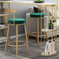 Modern Bistro Bar Table Sintered Stone Rectangle Bar Table with Shelves