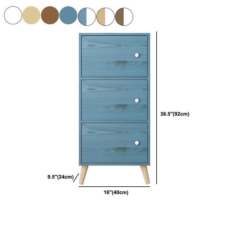 Estantería de madera artificial estándar moderna de 9 "de ancho estantería de espalda cerrada