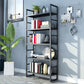 3/4/5-Shelf Iron Etagere Bookshelf Black and White Vertical Bookcase for Living Room Clearhalo 'Bookcases' 'furn' 'furn_bookcases' 'Furniture' 'furniture_bookcases' 'Office Furniture' 1200x1200_af3e9b3c-14b0-4771-8c62-5fbc54de6f1e