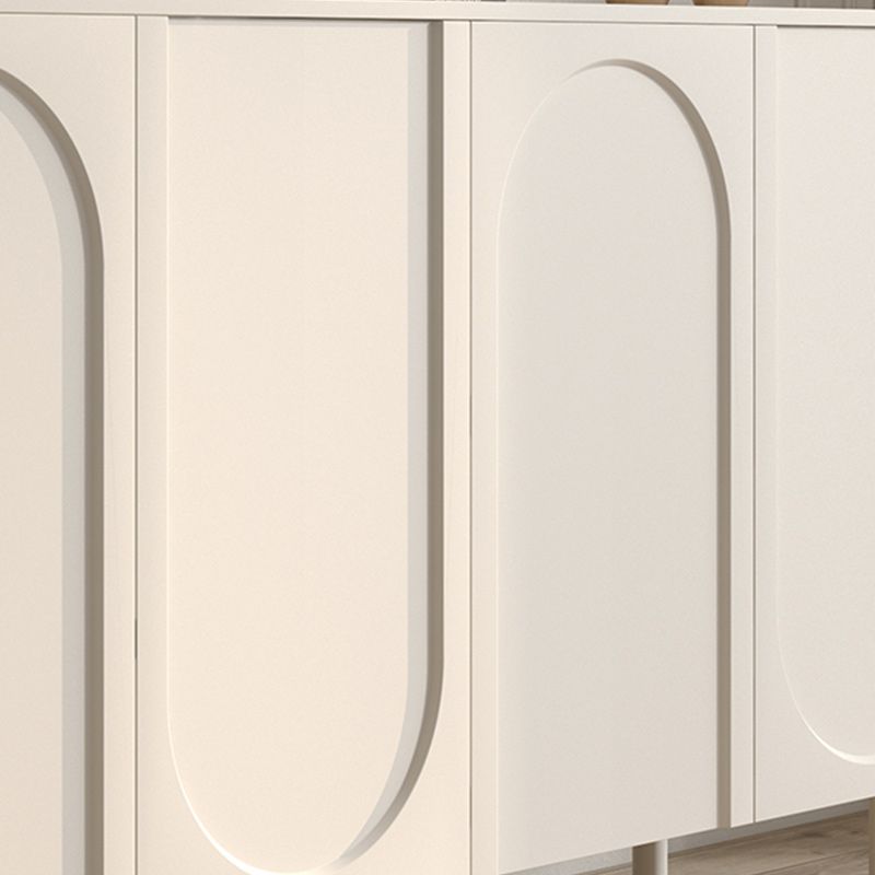 Contemporary White Wood Buffet Sideboard Adjustable Shelving Sideboard Clearhalo 'buffet_sideboard' 'Buffets & Sideboards' 'furn' 'furn_buffet_sideboard' 'Furniture' 'Kitchen & Dining Furniture' 1200x1200_af403b18-8417-4664-8026-cbc3ba314262