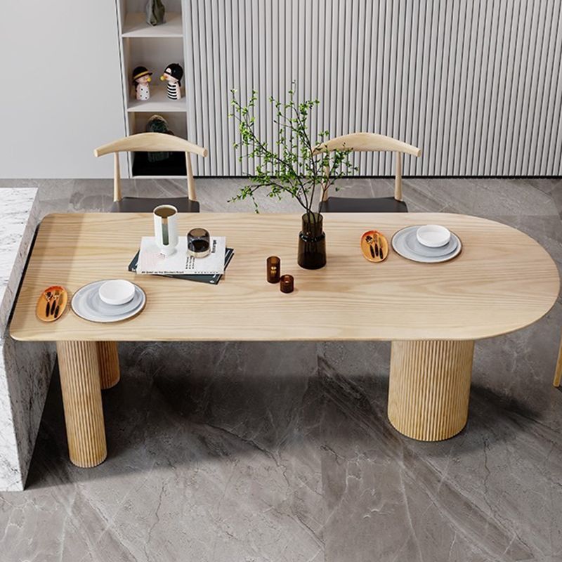 Modern Free Form Dining Table for Home Solid Wood Dinette Table Clearhalo 'Dining Tables & Seating' 'Dining Tables' 'dining_table' 'furn' 'furn_dining_table' 'Furniture' 'Kitchen & Dining Furniture' 1200x1200_af403e7a-0bac-4bde-a19f-645e5ef58021