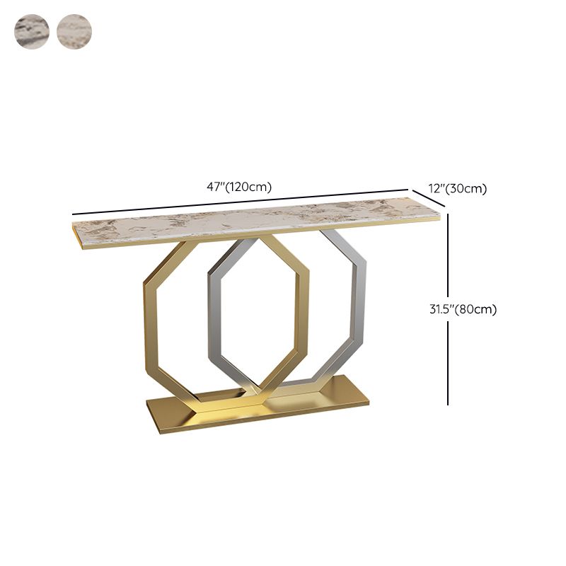 Glamkonsole Akzenttisch Antikes Finishsofa in Stein
