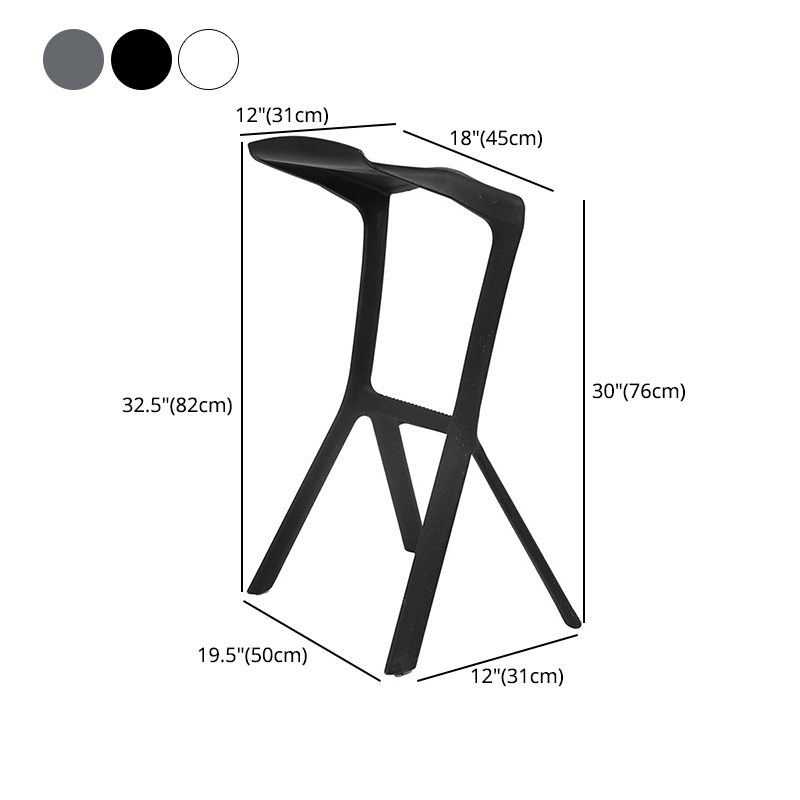 Nordic Distinctive Modelling Barstool Plastic 4 Legs Bar Stool for Living Room, Set of 4 Clearhalo 'Bar Furniture' 'Bar Stools' 'bar_stools' 'furn' 'furn_bar_stools' 'furniture_bar_stools' 'Kitchen & Dining Furniture' 'kitchen&dining_furn' 'kitchen' 'kitchen_furn' Furniture' 1200x1200_af45d883-dbc3-4c05-a0ed-d78d91451ebc
