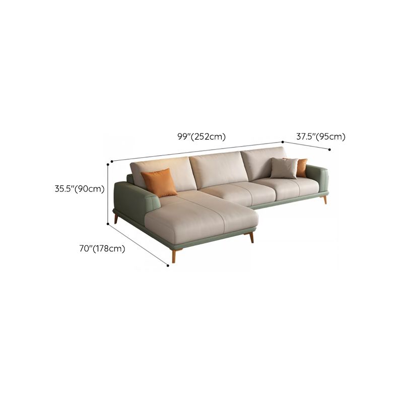 Canapé sectionnel en faux cuir