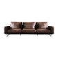 Mid-Century Modern Square Arm Sofa and Chaise Genuine Leather Sectional for Living Room Clearhalo 'furn' 'furn_sectionals' 'Furniture' 'furniture_sectionals' 'kitchen' 'kitchen_sectionals' 'Living Room Furniture' 'Sectionals' 1200x1200_af498525-0496-4848-8e93-0139e2761cac