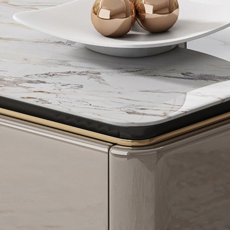 Glam TV Console Stone Media Console Open Storage Console with Drawers Clearhalo 'furn' 'furn_tv_stands_entertainment_centers' 'Furniture' 'Living Room Furniture' 'TV Stands & Entertainment Centers' 'TV Stands & Media Storage Furniture' 'tv_stands_entertainment_centers' 1200x1200_af49eaa5-e0a0-4568-819c-bfc3db101e63