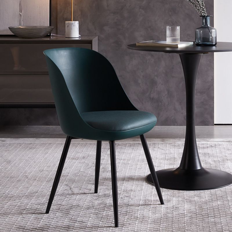 Contemporary Style Kitchen Chair Dining Armless Side Chairs with Metal Legs Clearhalo ' kitchen&dining_furn' 'Dining Chairs' 'Dining Tables & Seating' 'dining_chair' 'furn' 'furn_dining_chair' 'Furniture' 'furniture_dining_chair' 'Kitchen & Dining Furniture' 'kitchen' 1200x1200_af4b9a26-ef24-4546-ac03-066833ad3373