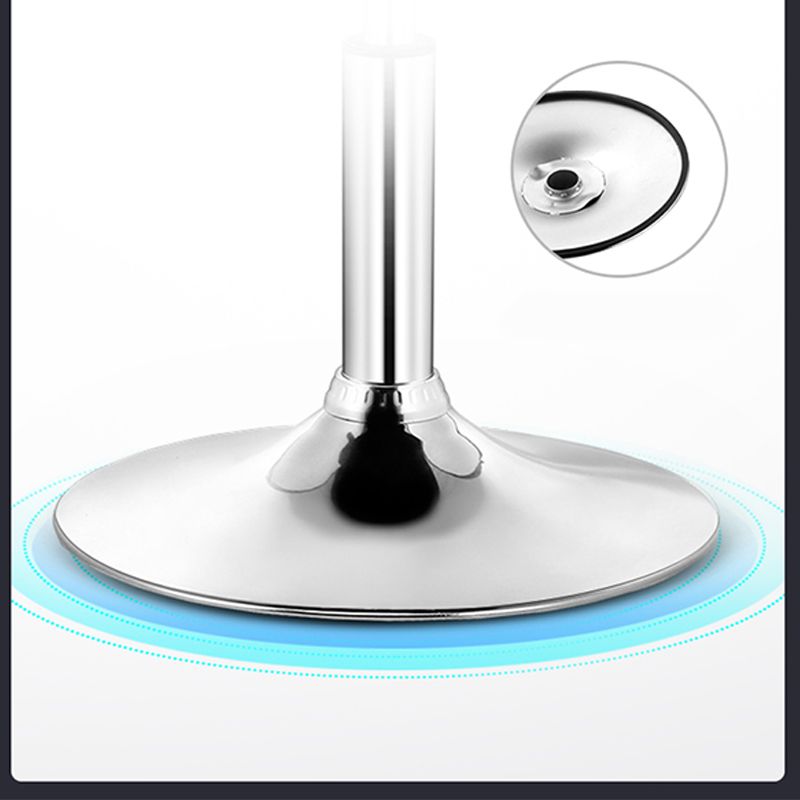 Scandinave Metal Barstool Adjustable Back Back PU PU Leather Tabourets en finition mate