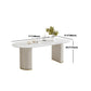 Glam White Sintered Stone Dining Table Set Oval 1/2/5/7 Pieces Dining Set for Home Use Clearhalo 'Dining Room Sets' 'Dining Tables & Seating' 'dining_room_set' 'furn' 'furn_dining_room_set' 'Furniture' 'Kitchen & Dining Furniture' 1200x1200_af4ca254-7a51-4445-98ff-cb0b9a27c585