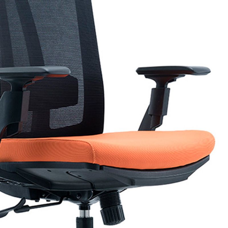 Modern Desk Chair Mesh Computer Chair in Black/Red/Orange High-Back Chair with Wheels Clearhalo 'furn' 'furn_office_chair' 'Furniture' 'Office Chairs' 'Office Furniture' 'office_chair' 1200x1200_af4d0003-a8c5-4a84-9ce8-791cdba41bbd
