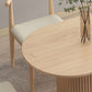 Contemporary Style Dining Oval Table Dining Wooden Table for Restaurant with Wood Legs Clearhalo 'Dining Tables & Seating' 'Dining Tables' 'dining_table' 'furn' 'furn_dining_table' 'Furniture' 'furniture_dining_table' 'Kitchen & Dining Furniture' 1200x1200_af503484-10aa-4976-8d97-a2f63ea95b67
