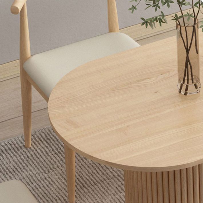Contemporary Style Dining Oval Table Dining Wooden Table for Restaurant with Wood Legs Clearhalo 'Dining Tables & Seating' 'Dining Tables' 'dining_table' 'furn' 'furn_dining_table' 'Furniture' 'furniture_dining_table' 'Kitchen & Dining Furniture' 1200x1200_af503484-10aa-4976-8d97-a2f63ea95b67
