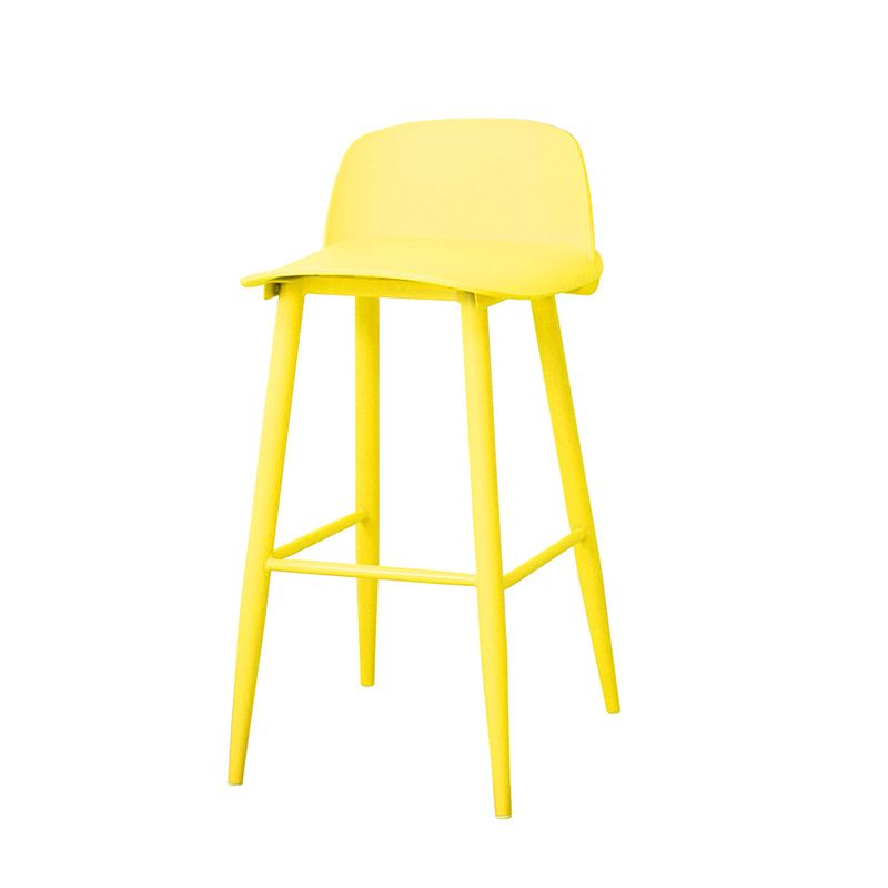 Coffee Shop Footrest Scandinavian Stool Matte Finish Plastic Barstool Clearhalo 'Bar Furniture' 'Bar Stools' 'bar_stools' 'furn' 'furn_bar_stools' 'Furniture' 'furniture_bar_stools' 'Kitchen & Dining Furniture' 1200x1200_af53a6db-d9eb-41ea-9d6c-df185b741f71