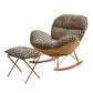 Contemporary Rocking Accent Chair Antique Finish Rocking Chair