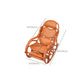 Chaise à bascule traditionnelle rattan couleur solide intégrée accoudoir intérieur chaise à bascule intérieure