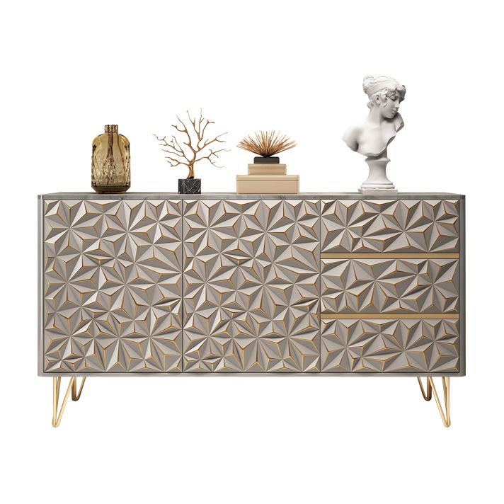 Glam Buffet Table Stone Sideboard Table with Legs for Dining Room Clearhalo 'buffet_sideboard' 'Buffets & Sideboards' 'furn' 'furn_buffet_sideboard' 'Furniture' 'Kitchen & Dining Furniture' 1200x1200_af55e809-38be-43f4-8143-f1ea44f35d96