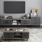 Gray Buffet Table Wood Multi Drawer Modern Style Buffet Table for Living Room Clearhalo 'buffet_sideboard' 'Buffets & Sideboards' 'furn' 'furn_buffet_sideboard' 'Furniture' 'Kitchen & Dining Furniture' 1200x1200_af57f4dc-6313-4b0d-bd20-74152d7143a1