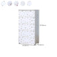 Modern White Cabinet with 6 Drawers Plastic Storage Cabinet for Bedroom
