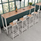 Table de comptoir en bois rectangulaire moderne, ensemble de Table de Bar 1/5/9 pièces pour café