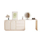 White Contemporary Wood Mirror Bedroom With Drawer Dressing Table