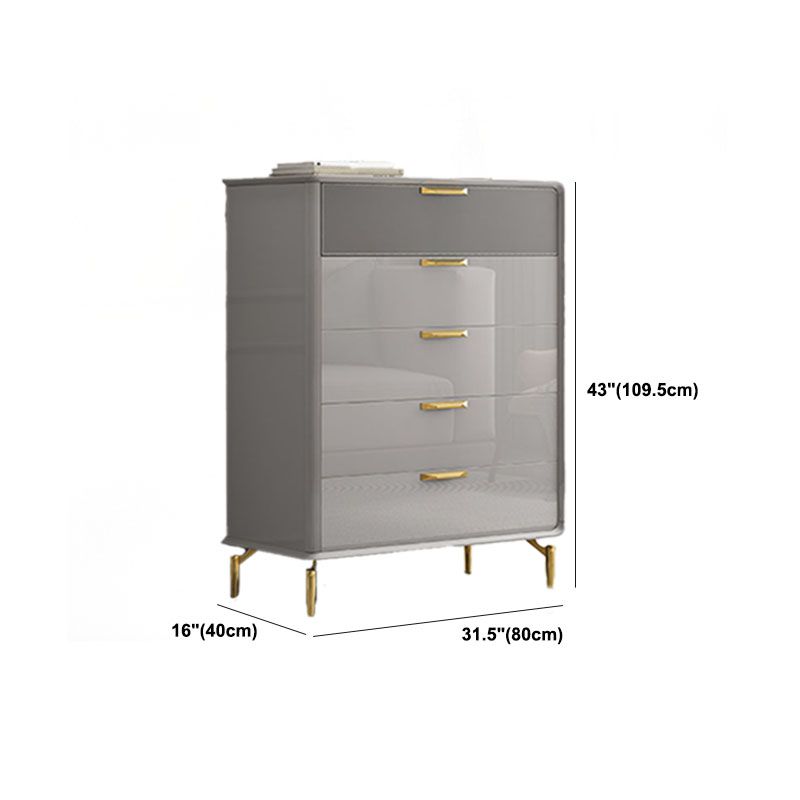 Bedroom Glam Storage Chest Stone 16"Wide Chest in Gray with Drawers Clearhalo 'Bedroom Furniture' 'Dressers & Chests' 'dressers_chests' 'furn' 'furn_dressers_chests' 'Furniture' 1200x1200_af5e668f-80a6-4392-90d2-f54c4543c5b9