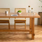 Industrial 1/4/6 Pieces Dining Set Rectangle Pine Wood Dining Table for Dining Room