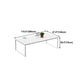 Solid Wood Contemporary Rectangular Dining Table White Indoor Table with Sled Base Clearhalo ' dining_table' 'Dining Tables & Seating' 'Dining Tables' 'furn' 'furn_dining_table' 'Furniture' 'furniture_dining_table' 'Kitchen & Dining Furniture' 'kitchen&dining_furn' 'kitchen' 'kitchen_dining_table' 1200x1200_af60b754-48d8-4e7a-be86-fd75e9f16d36