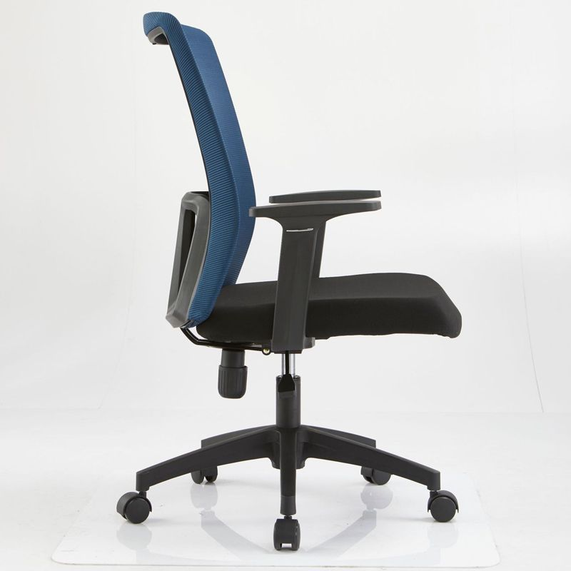 Fixed Arms Office Chair Microfiber Desk High Back Chair Wheels Ergonomic Clearhalo 'furn' 'furn_office_chair' 'Furniture' 'Office Chairs' 'Office Furniture' 'office_chair' 1200x1200_af632abe-a6da-4558-af6f-45c7cd2b7802