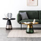 Modern Style Black/gold Metal Countertop Glass Base Grey/green Round Side Table Clearhalo 'Coffee & Accent Tables' 'End & Side Tables' 'end_side_tables' 'furn' 'furn_end_side_tables' 'Furniture' 'Living Room Furniture' 1200x1200_af63c658-f0bd-4740-bf77-a6e7f80b4fa3