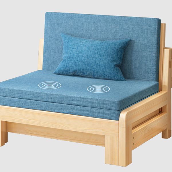 スカンジナビアの枕にはソファベッドが含まれていました33 "wソリッドウッドスリーパーソファ