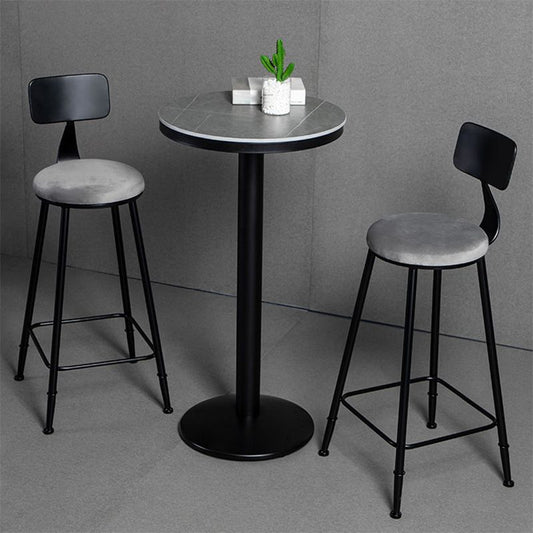 1/3 Pieces Counter Height Pub Set Modern Round Table and Stool Set