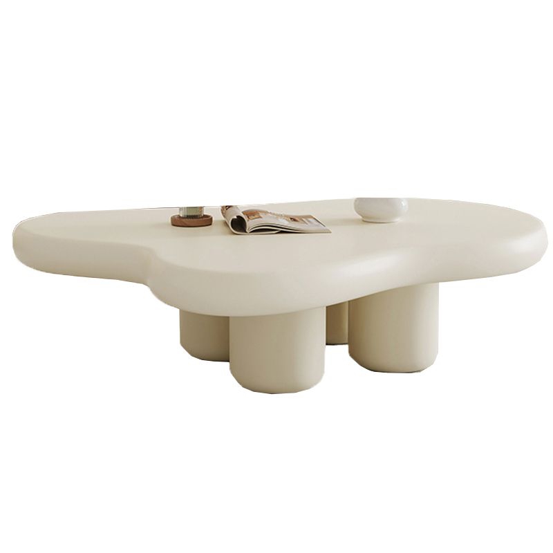 Table basse simple moderne sans table basse à 4 pieds de forme libre pénible