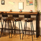 Contemporary Metal Bar Stool Wood Seat Bar Stool for Home Use Clearhalo 'Bar Furniture' 'Bar Stools' 'bar_stools' 'furn' 'furn_bar_stools' 'Furniture' 'Kitchen & Dining Furniture' 1200x1200_af6a8c89-93ab-44bd-a895-63855d3bf5dc