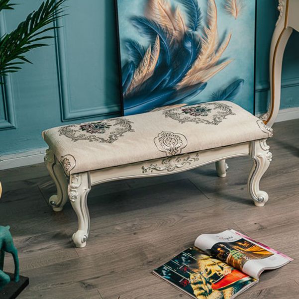 13.8" W Victorian Bench Manufactured Wood Cushioned Seating Bench Clearhalo 'Benches' 'Chairs & Seating' 'furn' 'furn_benches' 'Furniture' 'Living Room Furniture' 1200x1200_af6ab08b-c530-4594-b70a-0f7be5fc9c4f